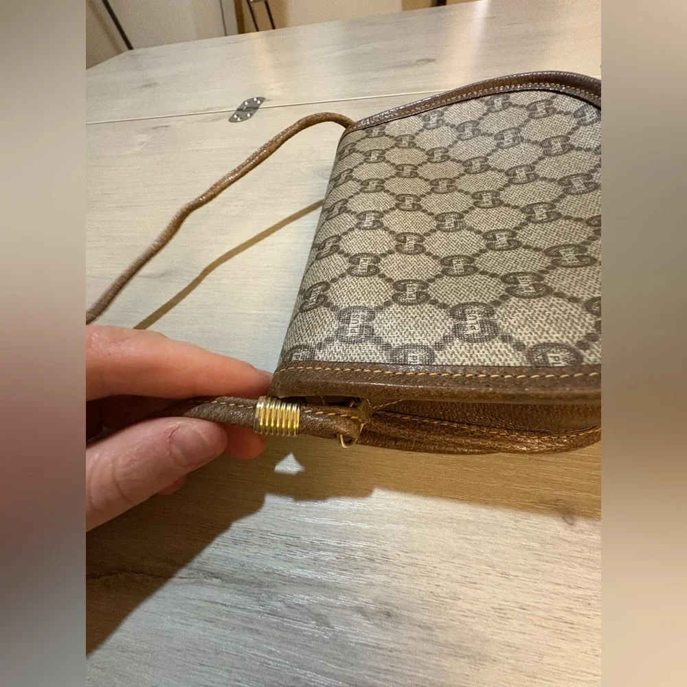 Vintage Plus by Etienne Aigner Monogram Crossbody Bag – Brown‎